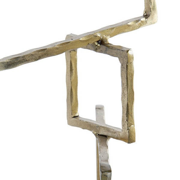 Deko-Figur Dekodonia Metall Marmor (16 x 15 x 44 cm)
