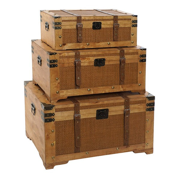 Truhe Dekodonia Ruidann Pappel Tropical Leinwand (3 pcs)