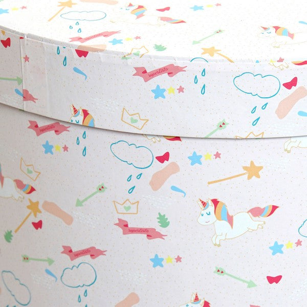 Dekorative Box Dekodonia Superlista Einhorn Pappe (10 pcs)
