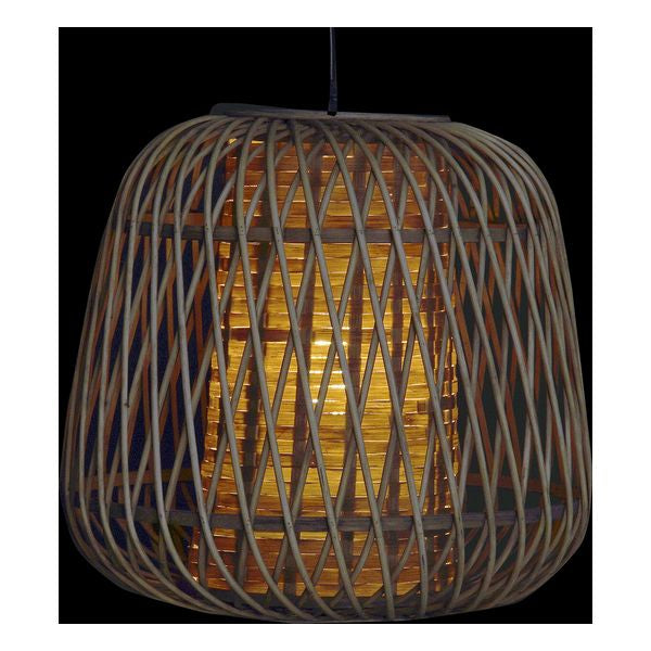 Deckenlampe Dekodonia Bambus Rattan (39 x 39 x 38 cm)