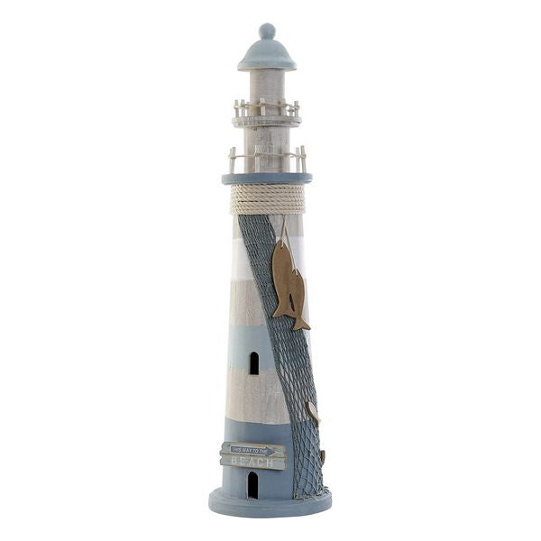 Deko-Figur Dekodonia Leuchtturm Baumwolle Holz (19 x 19 x 76 cm)