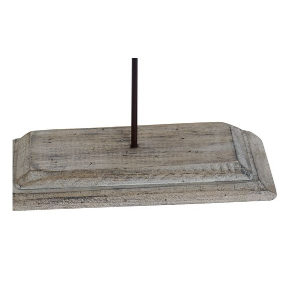 Deko-Figur Dekodonia Holz Metall Fisch (61 x 9 x 51 cm)