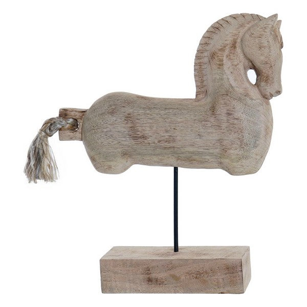 Deko-Figur Dekodonia Pferd Schnur Mango-Holz (43 x 9 x 49 cm)