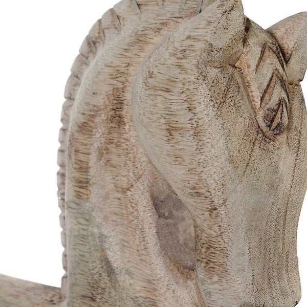 Deko-Figur Dekodonia Pferd Schnur Mango-Holz (43 x 9 x 49 cm)