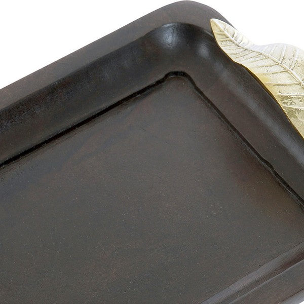 Schale Dekodonia Messing Mango-Holz (30 x 17 x 5 cm)
