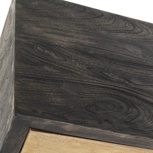 Rollcontainer Dekodonia Schwarz Mango-Holz (45 x 42 x 126 cm)