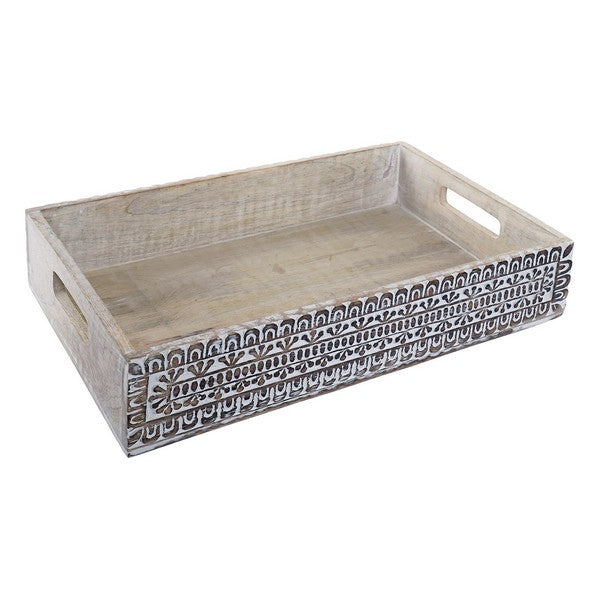 Schale Dekodonia Famous Art Mango-Holz (38 x 25 x 7 cm)