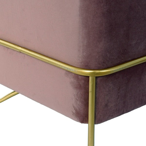 Fußstütze Dekodonia Polyester Metall Chic (40 x 33 x 40 cm) (49 x 49 x 48 cm)
