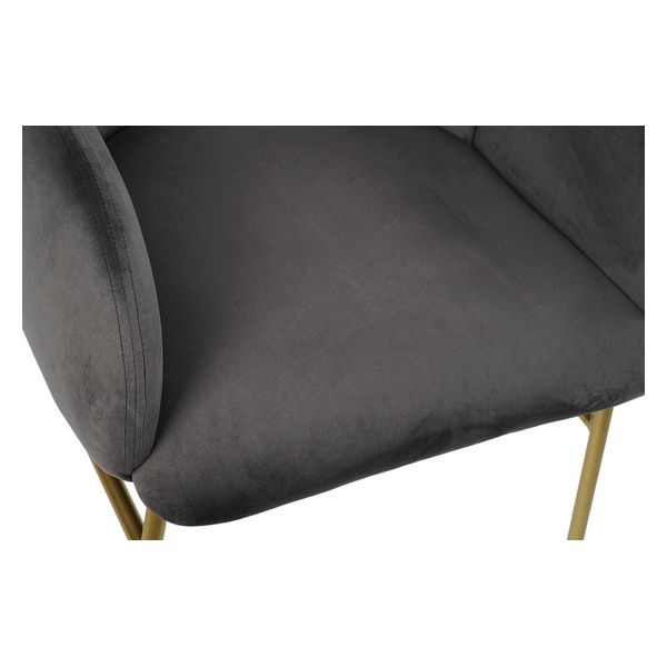 Sessel Dekodonia Grau Polyester Metall Polyester (73 x 63 x 82 cm)