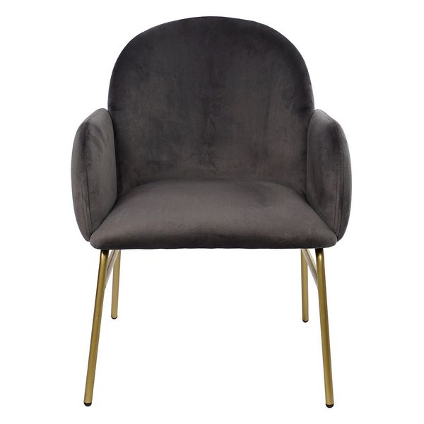 Sessel Dekodonia Grau Polyester Metall Polyester (73 x 63 x 82 cm)