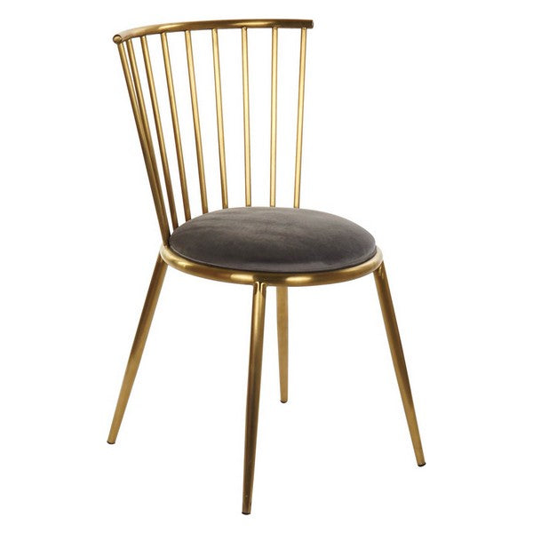 Esszimmerstuhl Dekodonia Polyester Metall Stahl (48 x 46 x 82 cm)