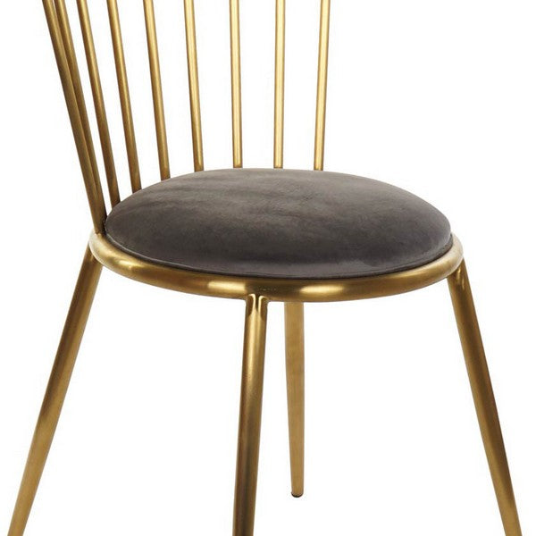 Esszimmerstuhl Dekodonia Polyester Metall Stahl (48 x 46 x 82 cm)