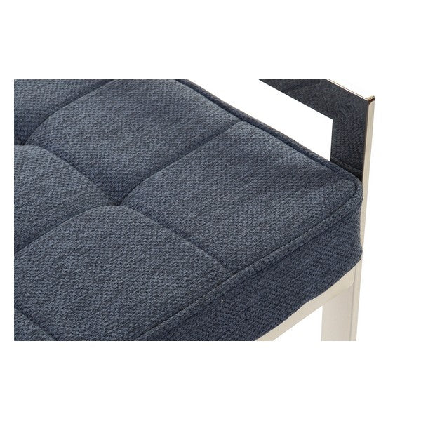 Barhocker Dekodonia Blau Polyester Stahl (97 x 46 x 57 cm)