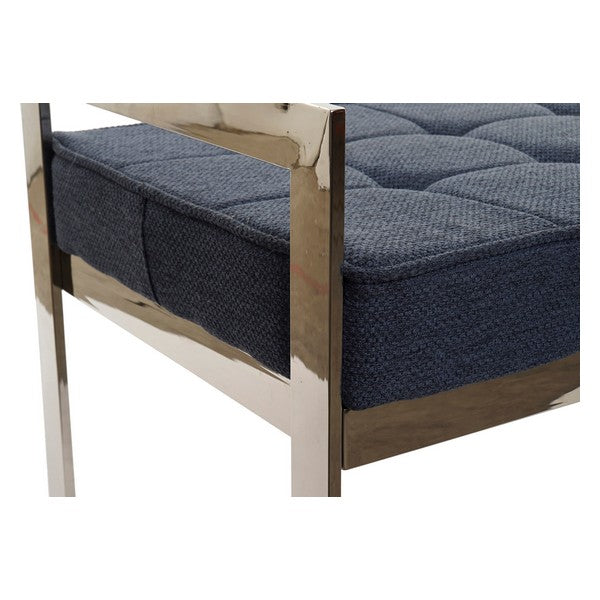 Barhocker Dekodonia Blau Polyester Stahl (97 x 46 x 57 cm)