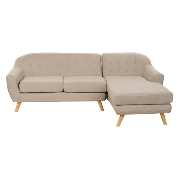 Sofa Dekodonia Polyester Holz Stoff (232 x 140 x 80 cm)