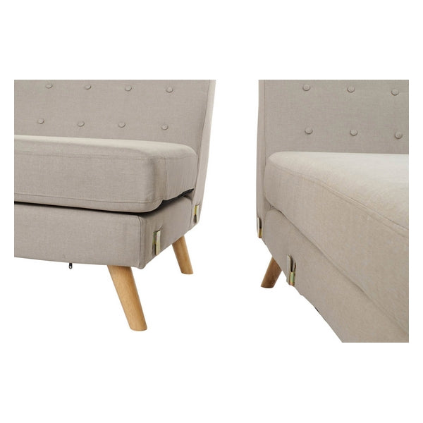 Sofa Dekodonia Polyester Holz Stoff (232 x 140 x 80 cm)