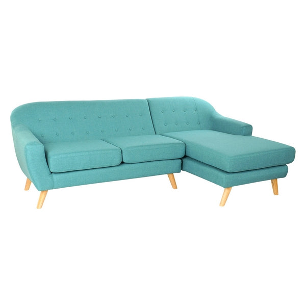 Sofa Dekodonia Polyester Schaum Holz (229 x 144 x 84 cm)