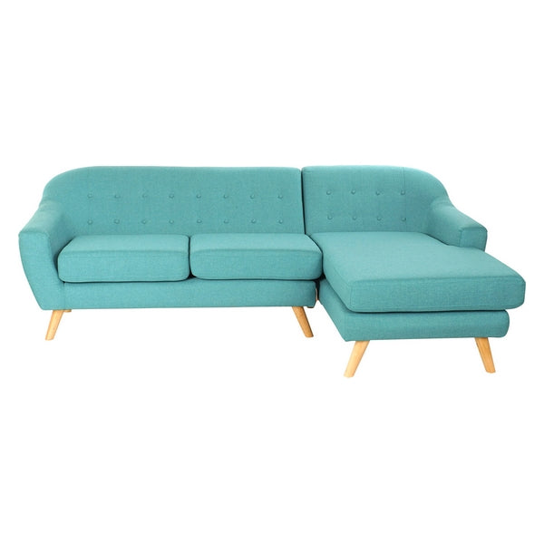 Sofa Dekodonia Polyester Schaum Holz (229 x 144 x 84 cm)