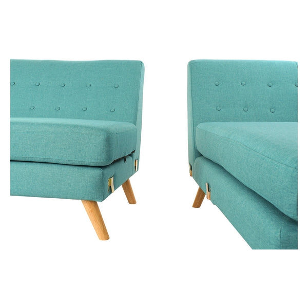 Sofa Dekodonia Polyester Schaum Holz (229 x 144 x 84 cm)