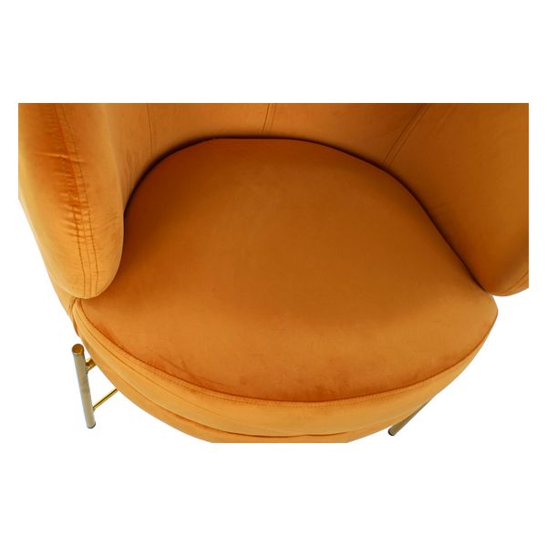 Sessel Dekodonia Orange Polyester Metall (78 x 75 x 82 cm)