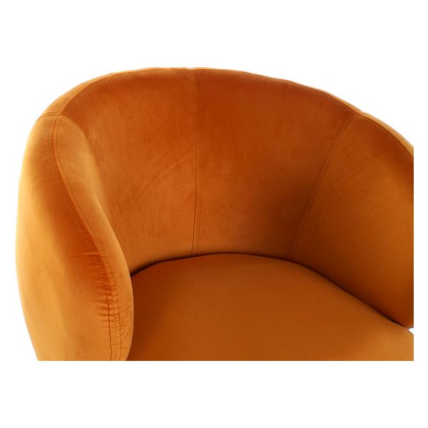 Sessel Dekodonia Orange Polyester Metall (78 x 75 x 82 cm)