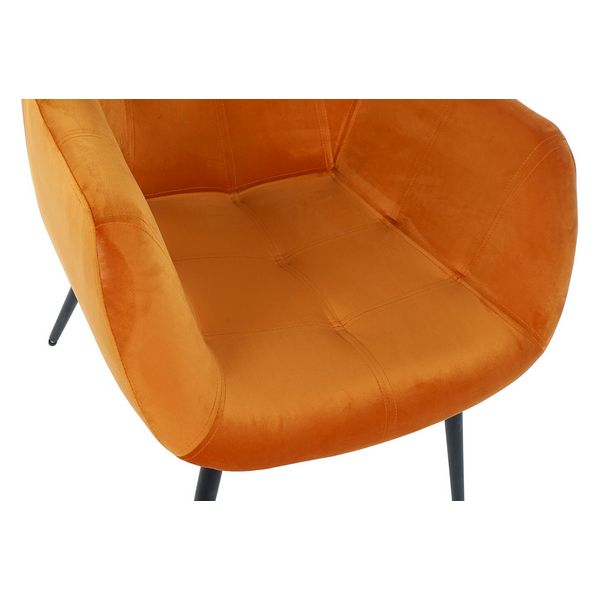 Sessel Dekodonia Orange Polyester Metall (65 x 74 x 84 cm)