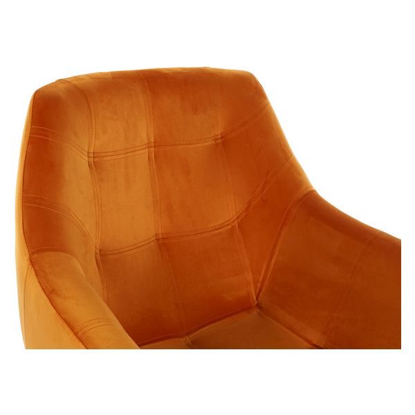 Sessel Dekodonia Orange Polyester Metall (65 x 74 x 84 cm)