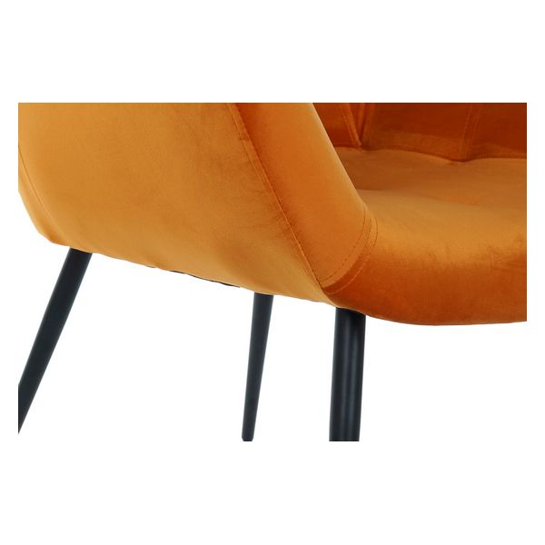 Sessel Dekodonia Orange Polyester Metall (65 x 74 x 84 cm)