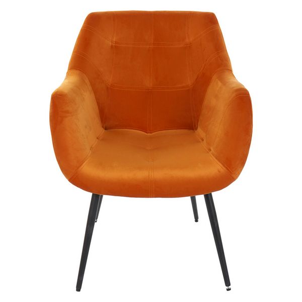 Sessel Dekodonia Orange Polyester Metall (65 x 74 x 84 cm)