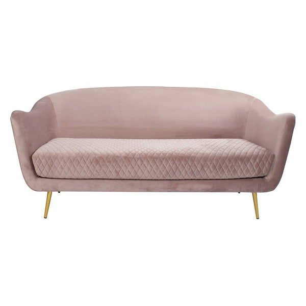 Sofa Dekodonia Samt Metall Chic (177 x 84 x 80 cm)
