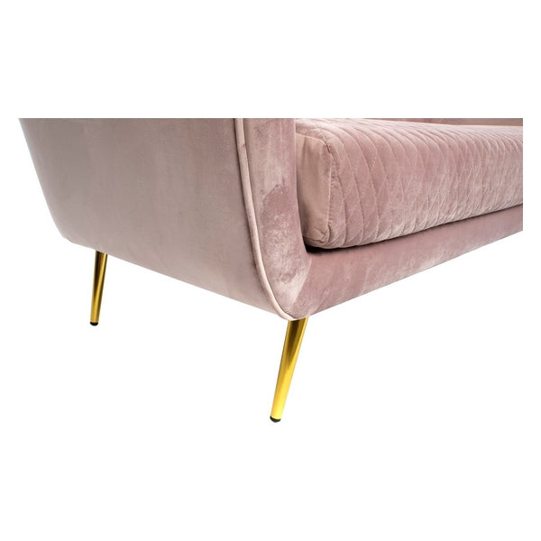 Sofa Dekodonia Samt Metall Chic (177 x 84 x 80 cm)