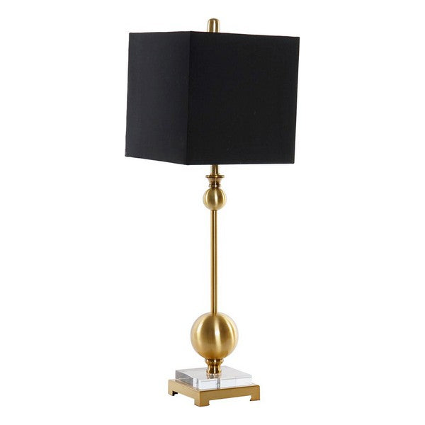 Tischlampe Dekodonia Polyester Acryl Leinen Metall Chic (25 x 25 x 78 cm)