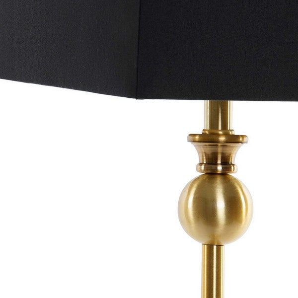 Tischlampe Dekodonia Polyester Acryl Leinen Metall Chic (25 x 25 x 78 cm)