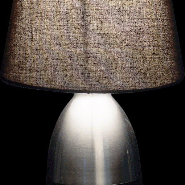Tischlampe Dekodonia Leinen Metall Moderne (16 x 16 x 31 cm)