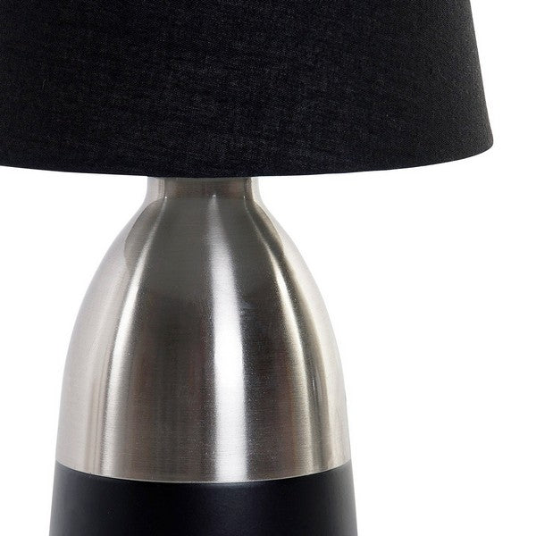 Tischlampe Dekodonia Leinen Metall Moderne (16 x 16 x 31 cm)