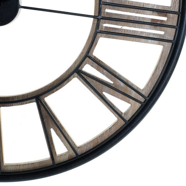 Wanduhr Dekodonia Metall Holz MDF (70 x 5 x 70 cm)