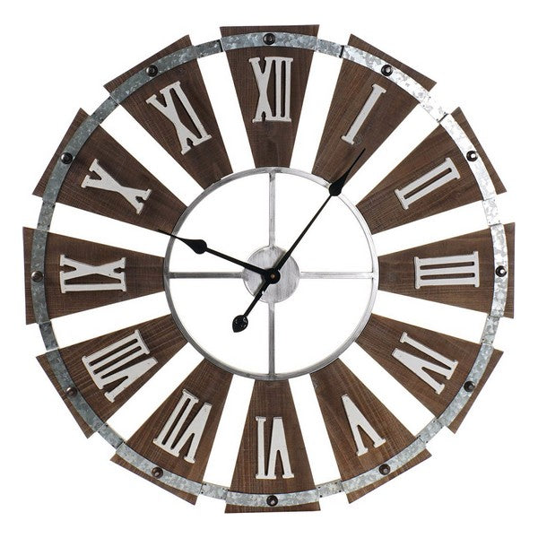 Wanduhr Dekodonia Metall Holz MDF (75 x 5 x 75 cm)