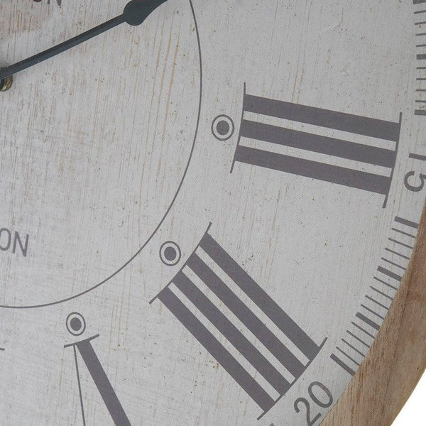 Wanduhr Dekodonia Weiß Kristall Holz MDF (59 x 6 x 59 cm)