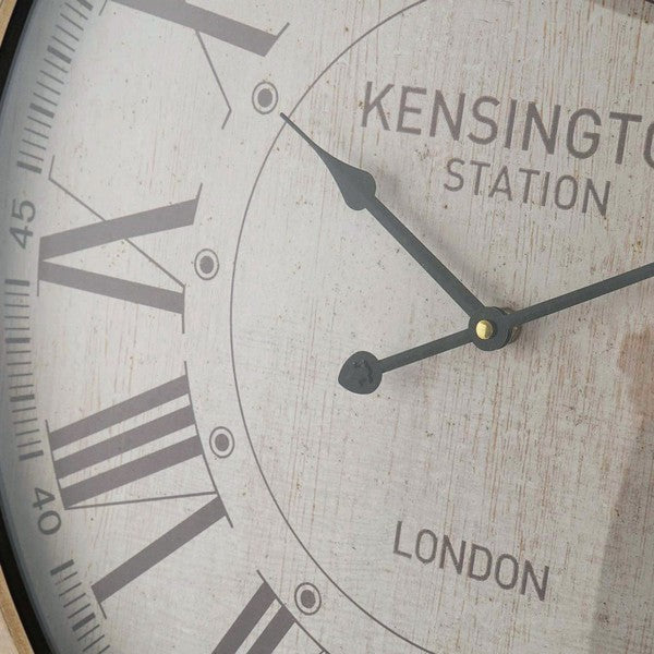 Wanduhr Dekodonia Weiß Kristall Holz MDF (59 x 6 x 59 cm)
