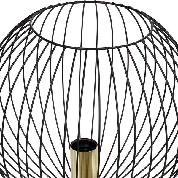Tischlampe Dekodonia Schwarz Metall Loft (24 x 24 x 55 cm)