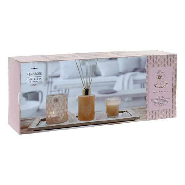 Parfümierte Stäbe Dekodonia Pink Home Shabby Chic (80 ml) (4 pcs)