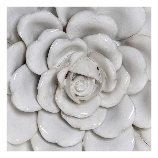 Wanddekoration Dekodonia Blume Terrakotta Traditionell (2 pcs)
