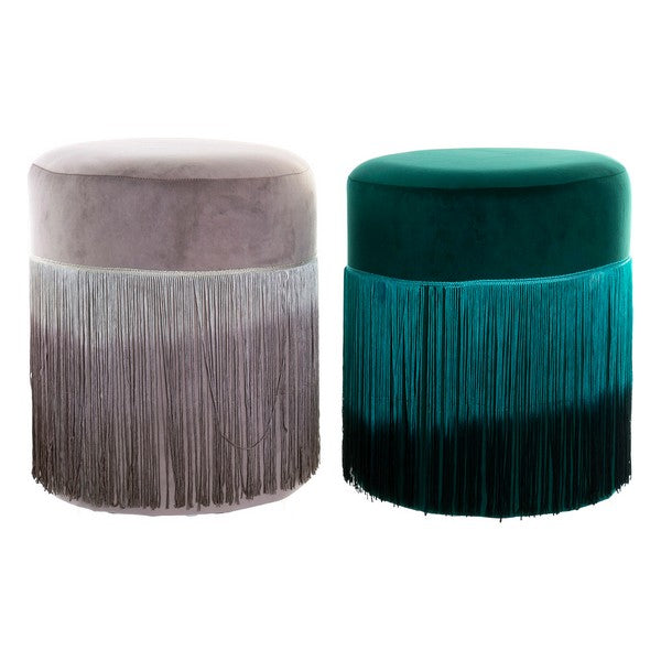 Fußstütze Dekodonia Polyester Velvet (34 x 34 x 42 cm)