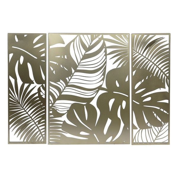 Wanddekoration Dekodonia Metall Tropical Bettlaken