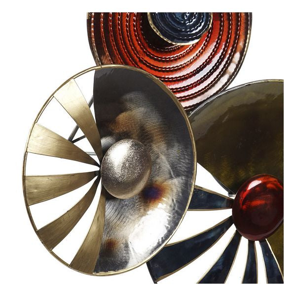 Wanddekoration Dekodonia Kreise Metall Moderne (118 x 8 x 63 cm)