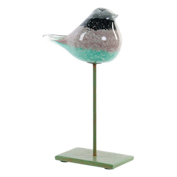 Deko-Figur Dekodonia Fugl Metall Kristall (13 x 8 x 25 cm)