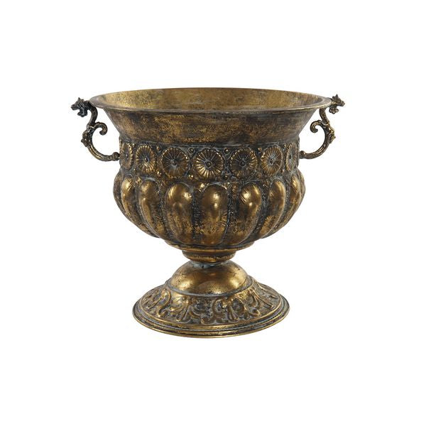 Blumentopf Dekodonia Golden Metall (49 x 42 x 39 cm)