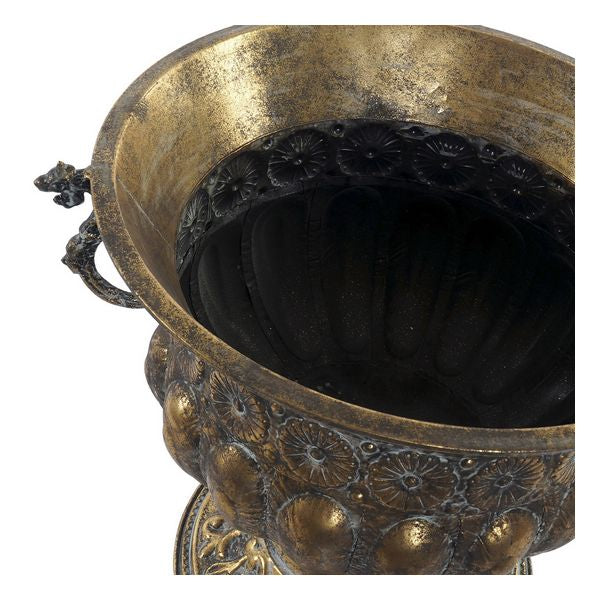 Blumentopf Dekodonia Golden Metall (49 x 42 x 39 cm)