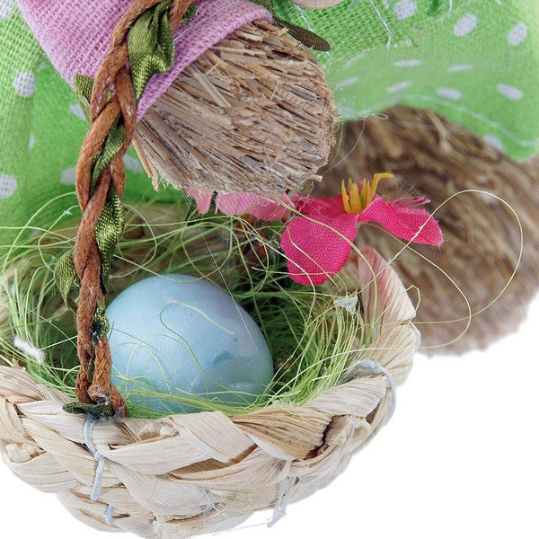 Deko-Figur Dekodonia Polyester Faser Hase (11 x 12 x 32 cm) (2 pcs)