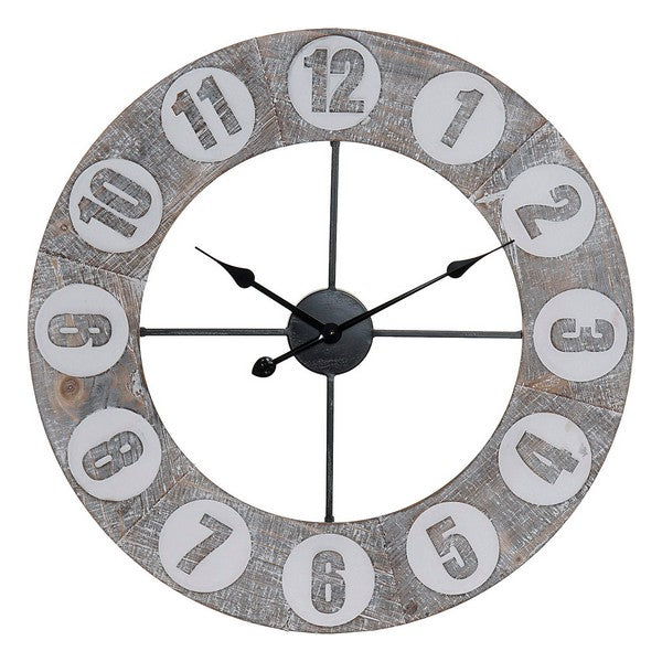 Wanduhr Dekodonia Eisen Holz MDF (68 x 4 x 68 cm)